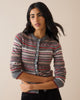 Grey Ditsy Fair Isle Wool-Blend Cardigan
