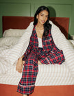 Navy Tartan Brushed Pyjama Shirt