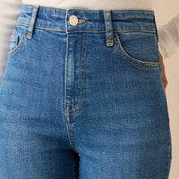 Mid Blue Golders Straight Leg Jeans