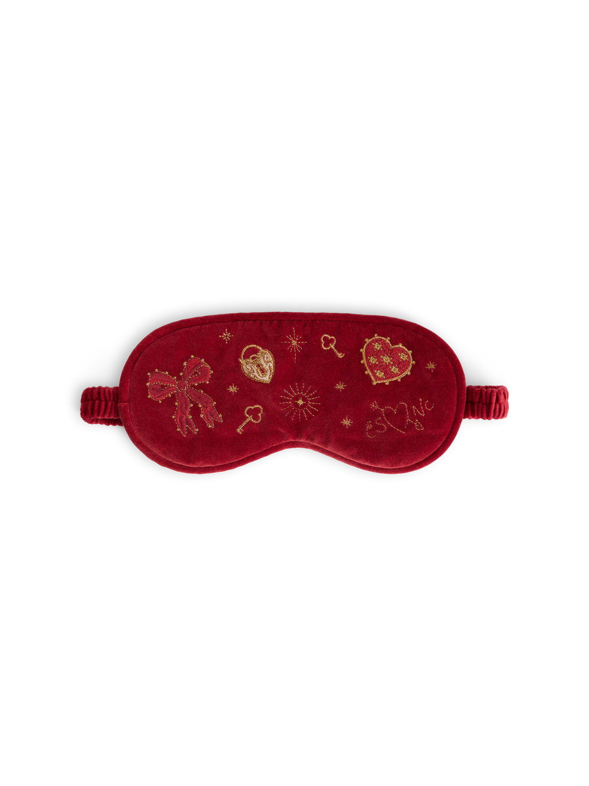 Red Celestial Embroidered Eyemask