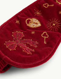 Red Celestial Embroidered Eyemask