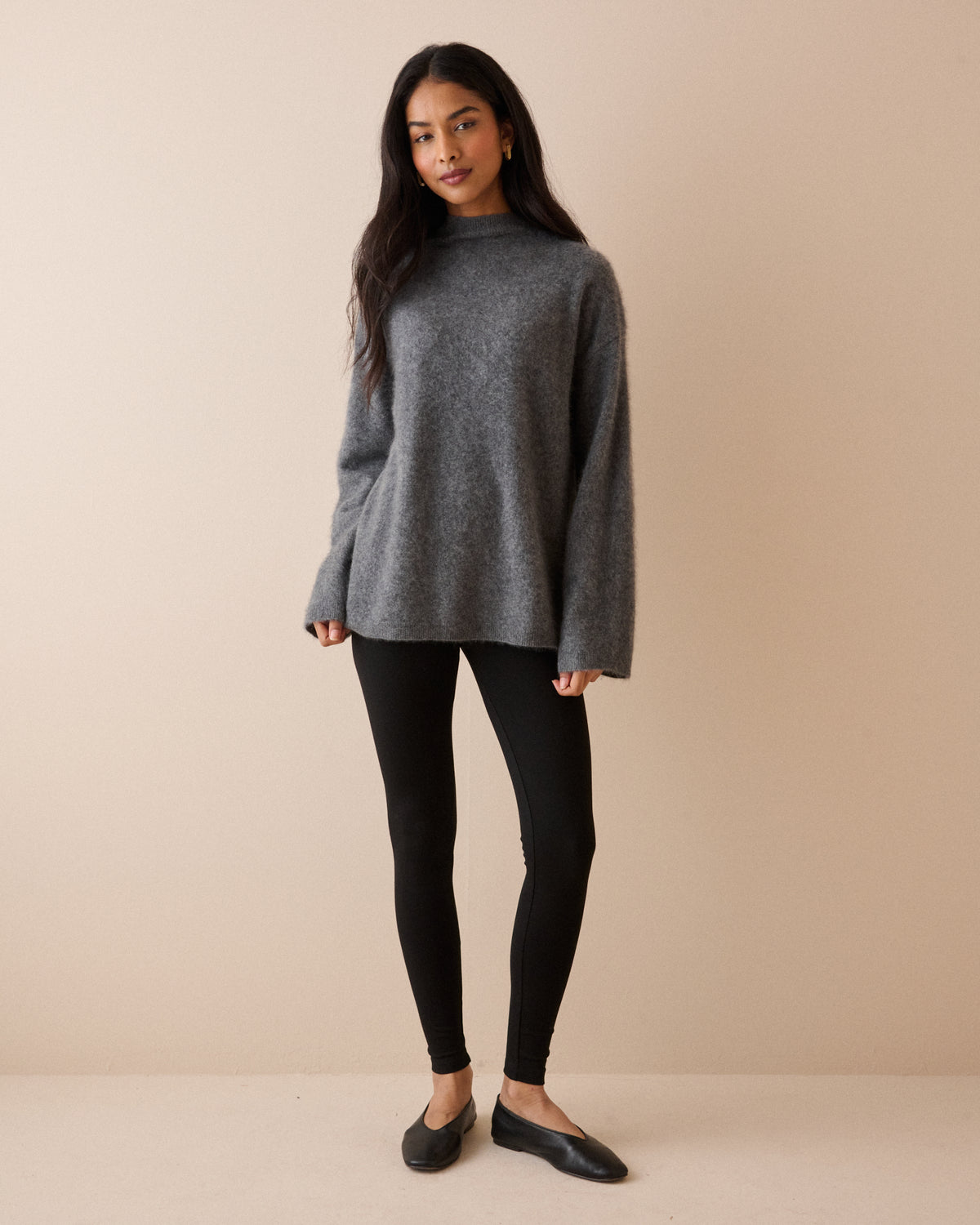Black High Waist Ponte Leggings
