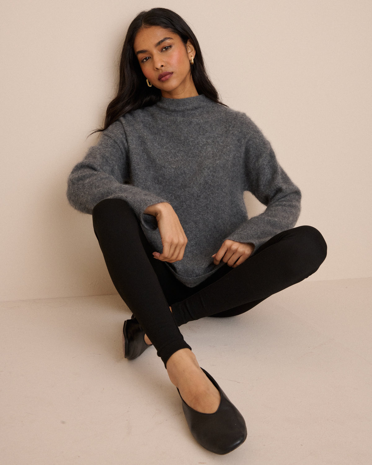 Black High Waist Ponte Leggings