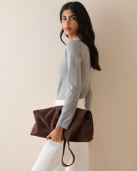 Grey Half Zip Polo Top