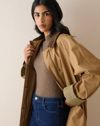 Brown Cashmere Grown On Neck Jumper