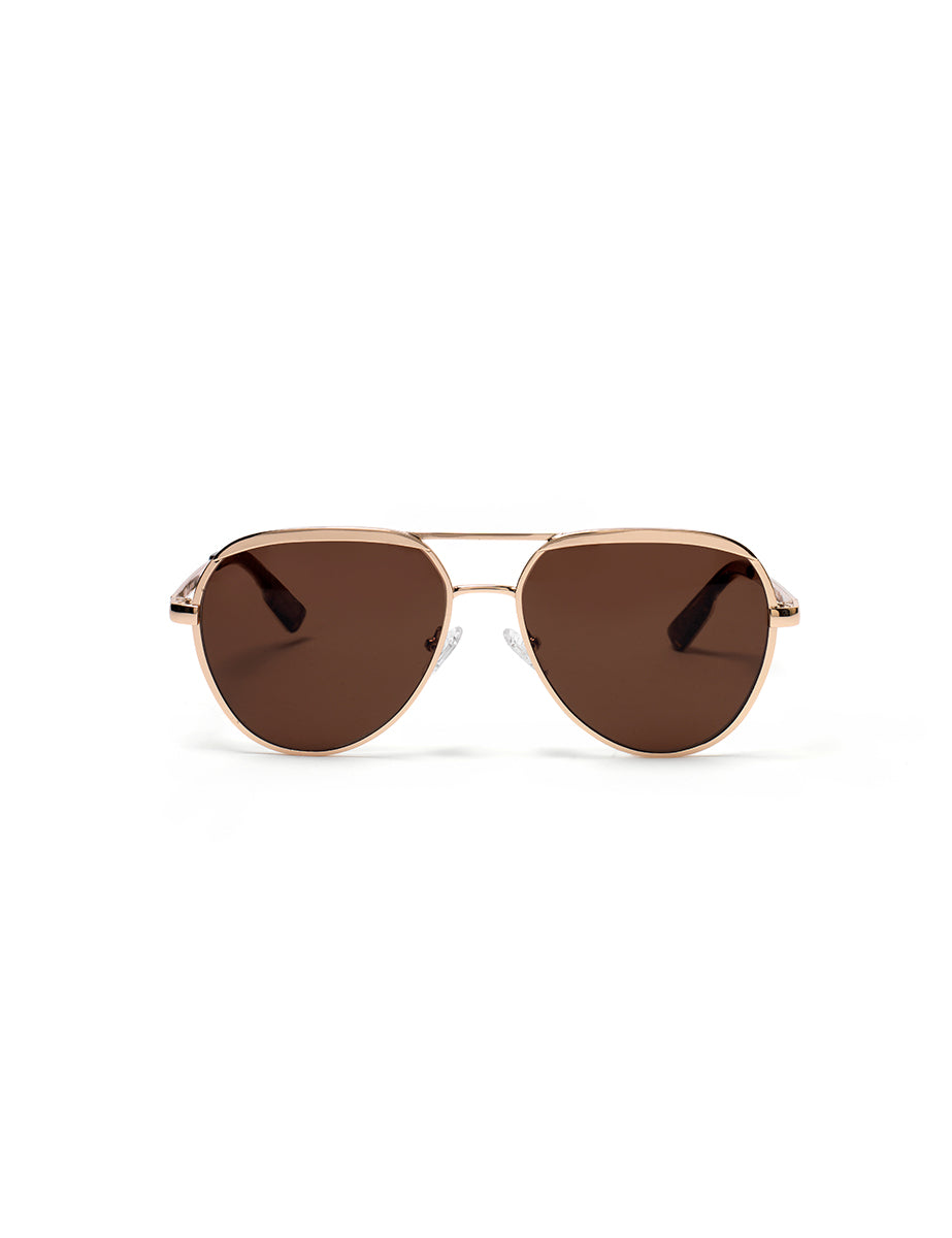 Gold Aviator Amelia Sunglasses