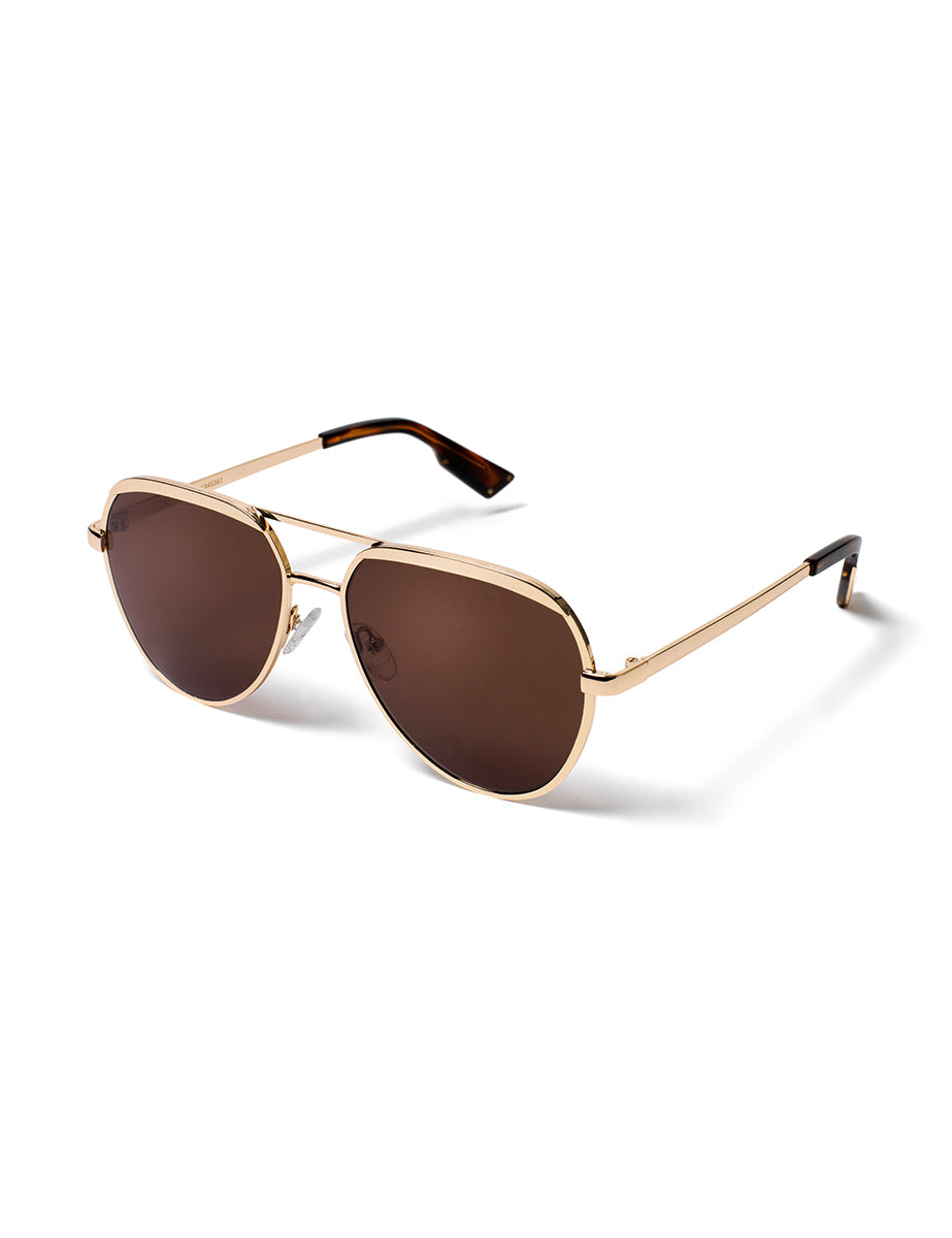 Gold Aviator Amelia Sunglasses