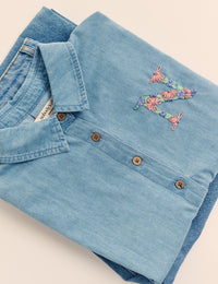 MakeBox Floral Letter Embroidery Kit