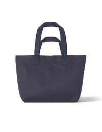 Navy London Logo Canvas Tote Bag