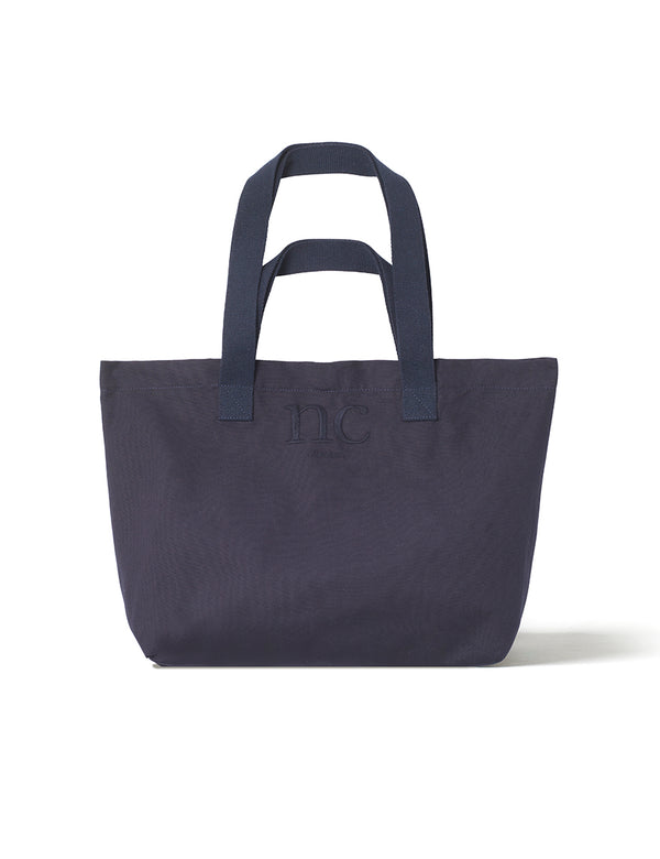 Navy London Logo Canvas Tote Bag