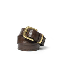 Brown Croc Finish Belt
