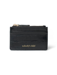 Black Croc Finish Card Holder
