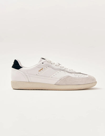 Alohas Grey Black Leather Trainers