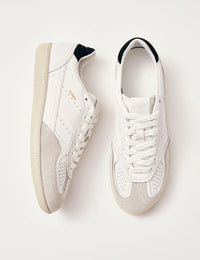 Alohas Grey Black Leather Trainers