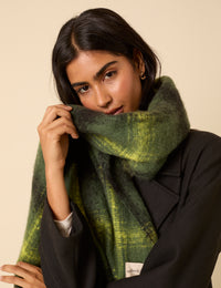 Green Check Scarf