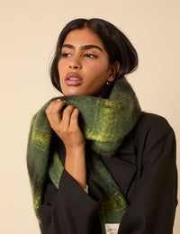 Green Check Scarf