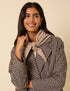 Beige Wool-blend Triangle Scarf