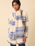 Cream Fair Isle Scarf