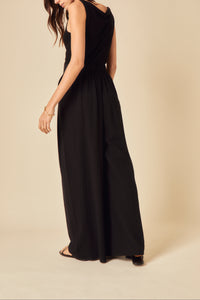 Black Wide Leg Zeena Trousers