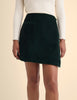 Green Cord Wrap Mini Skirt