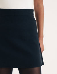 Black Knitted Mini Skirt