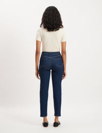 Dark Wash High Rise Slim Leg Jeans