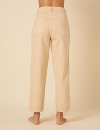 Stone Denim Tapered Straight Jeans