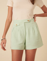 Mint Green Audrey Tailored Shorts