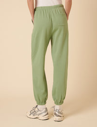 Green Relaxed Balloon Leg Joggers