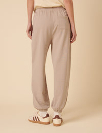 Beige Relaxed Balloon Leg Joggers