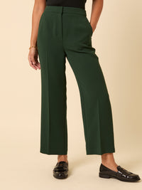 Forest Green Etta Straight Leg Trousers