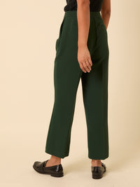 Forest Green Etta Straight Leg Trousers
