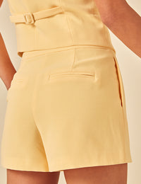 Butter Yellow Harper Tailored Shorts