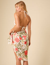 White Floral Sarong