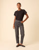 Washed Black Mid Rise Camden Tapered Jeans
