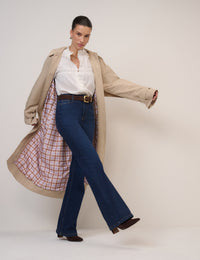 Dark Blue High Rise Mayfair Bootcut Jeans