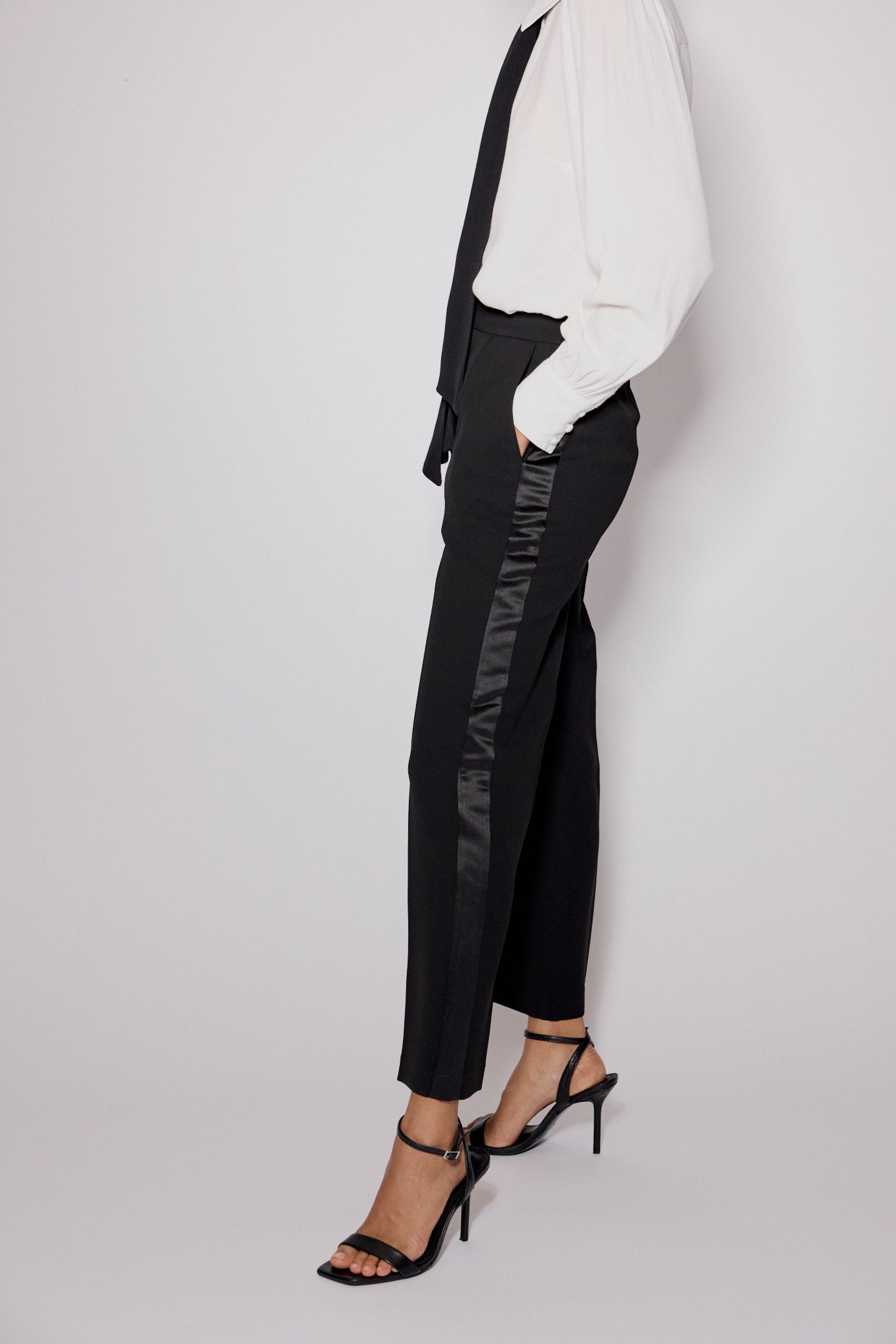 ladies black cigarette trousers Black Tuxedo Cigarette Trousers ladies black cigarette trousers Black Tuxedo Cigarette Trousers