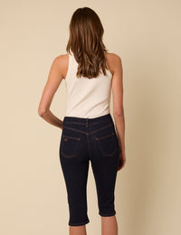 Dark Denim Capri Jeans
