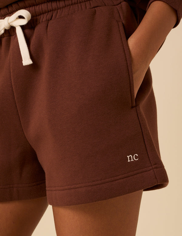 Brown Sweat Shorts
