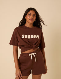 Brown Sweat Shorts