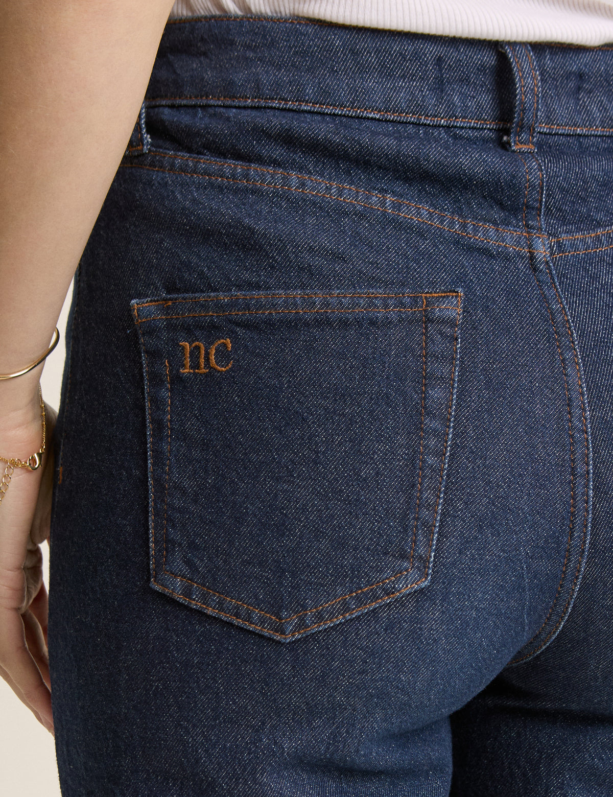 Dark Blue High Rise Kingston Straight Leg Jeans