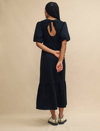 Black Smock Kelsie Midi Dress