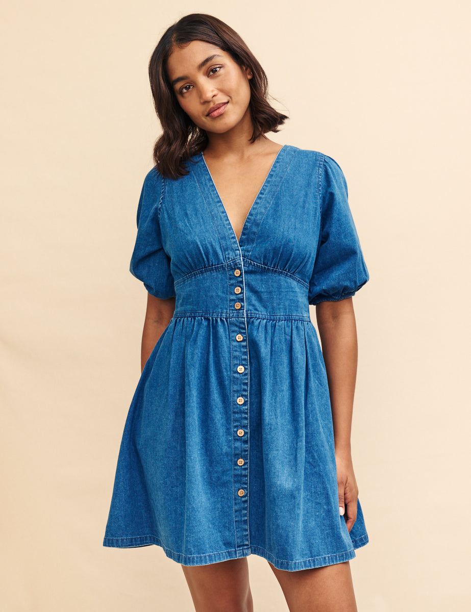 Blue Denim Starlight Mini Dress