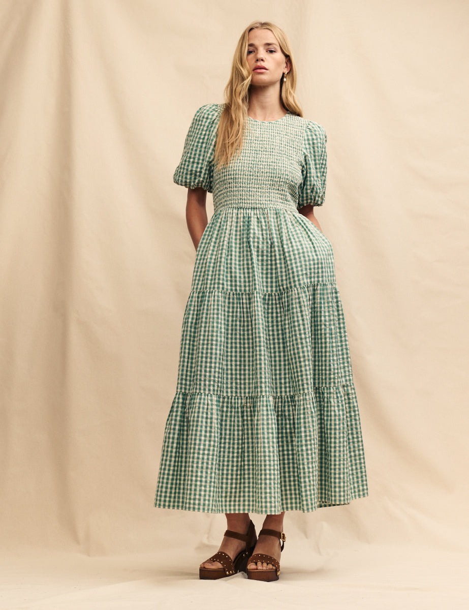 green gingham starlight midi dress Pattern similar to the Nobody's Child starlight dress? : r/sewingpatterns