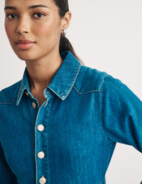 Denim Graceland Midi Shirt Dress
