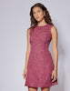 Pink Jacquard Dion Mini Shift Dress