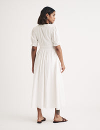 White Flossie Midi Dress