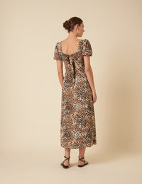 Leopard Print Mimi Midi Dress