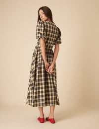 Stone Check Starlight Midi Dress