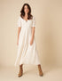 White Flossie Midi Dress